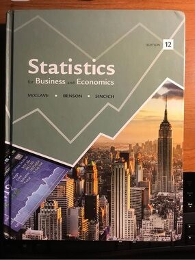 Statistics for Business and Economics Textbook - Hardcover